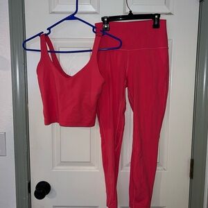Lululemon Align pink bra and Leggings Set *Barbie vibes! 💕 leggings double lined